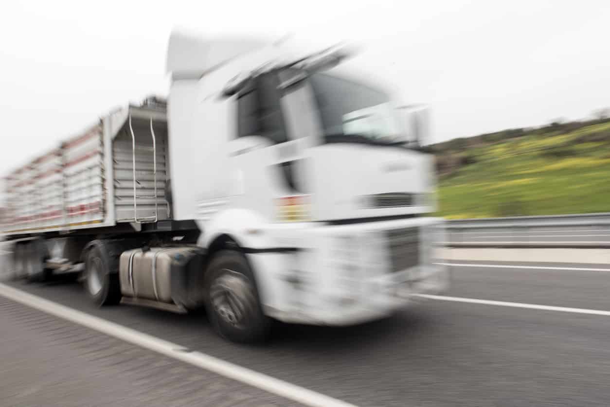 semi-truck on highway