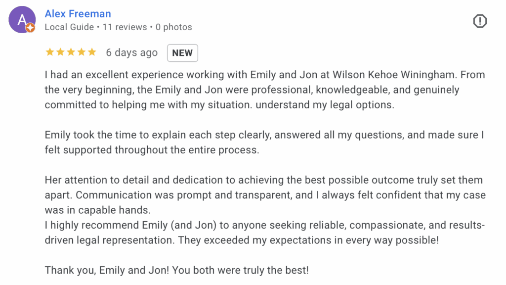Indianapolis Client Review